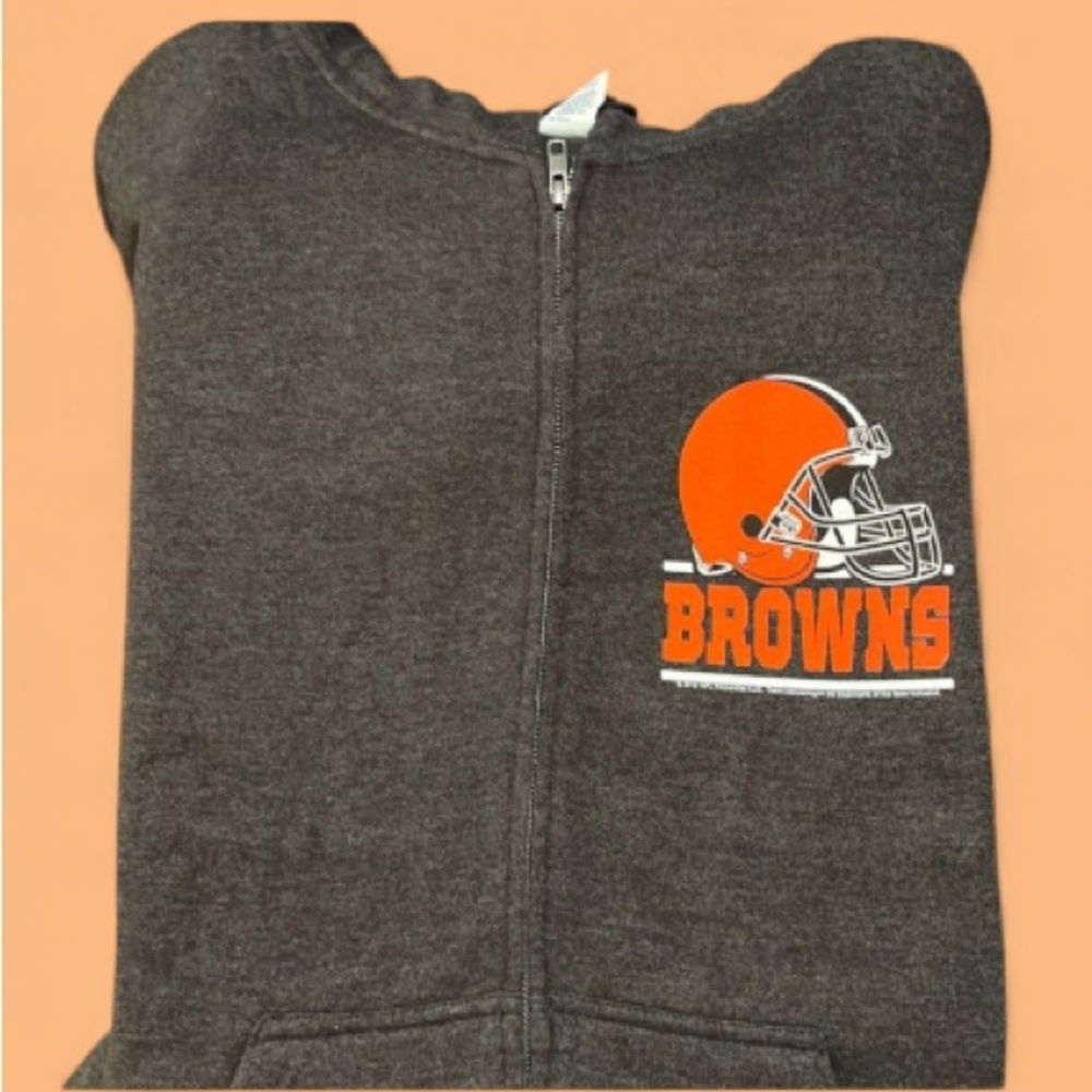 Size XL NFL Cleveland Browns Hoodie Sweatshirt Zip Men’s‎
